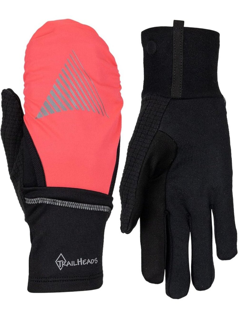 Reflective Touchscreen Running Gloves for Women | Convertible & Warm Fitness